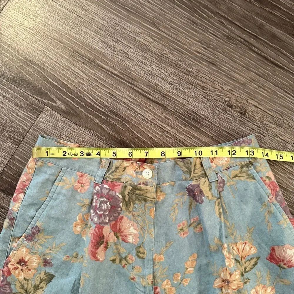 Ralph Lauren Vintage Linen Floral Shorts - Picture 3 of 5